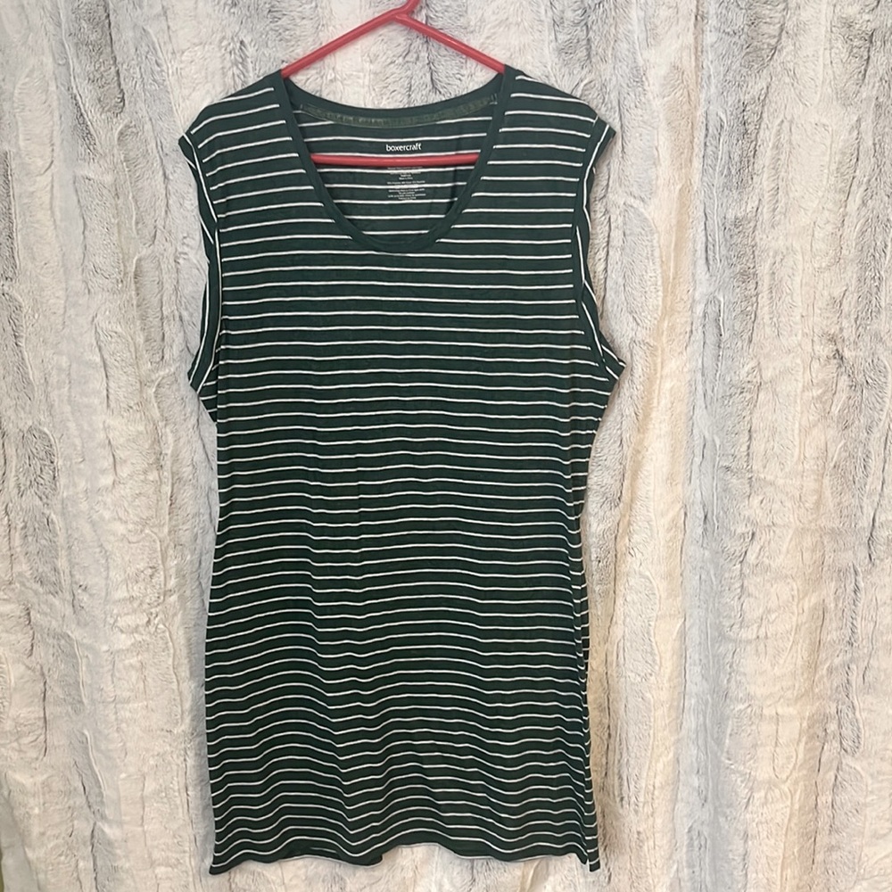 Sleeveless Shirt Dress - XL